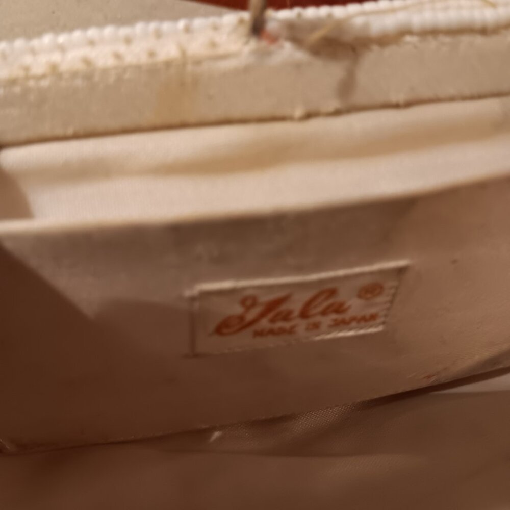Vintage Gala Made In Japan Micro Bead Ivory Clutch - Picture 5 of 5